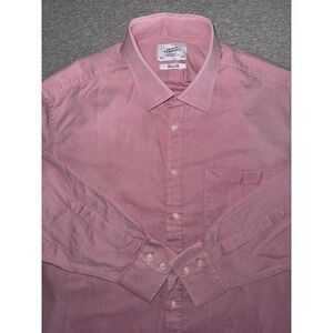 Charles Tyrwhitt Red Microdot Shirt Mens 18-35 Classic Fit Luxurious Heavy Feel